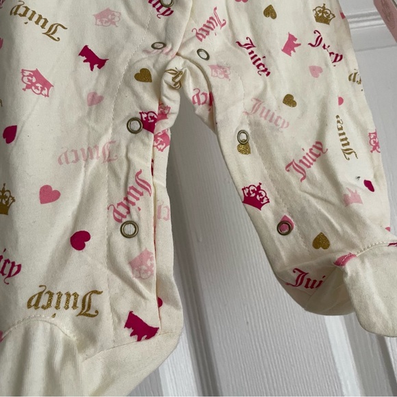 Juicy couture newborn footie pajamas. - Picture 4 of 6